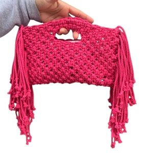 Handmade Macrame hand bags with fringes